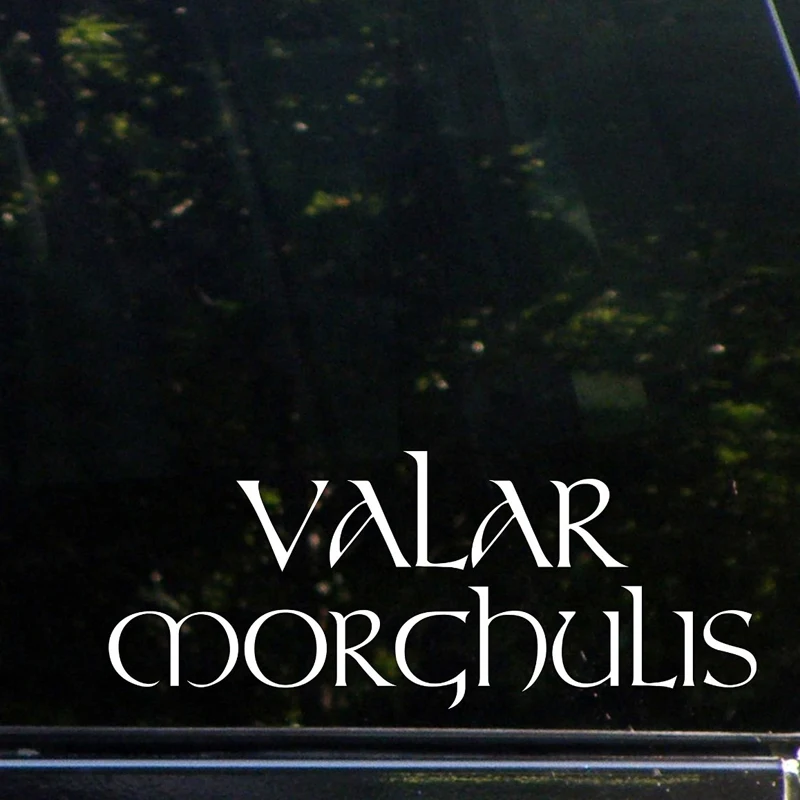 Valar Morghulis 8 ''виниловая высекающая наклейка для бампера окон автомобилей