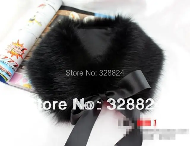 Женский шарф с бантом из искусственного меха высокого качества|faux fur scarf|fur scarfwrap