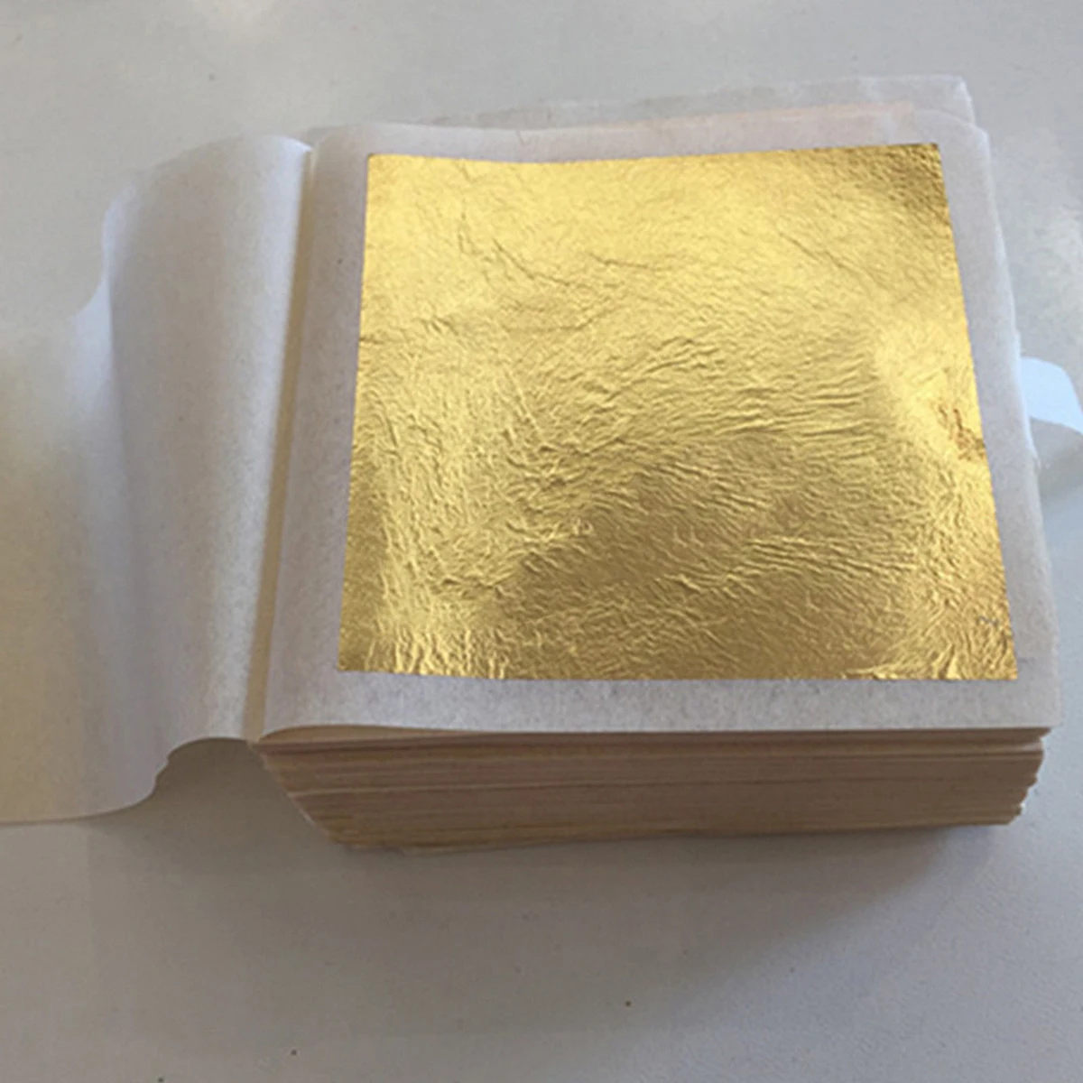 

JX-LCLYL 10 листов лист из золотой фольги 100% 24K Еда Антивозрастной уход за лицом спа ремесло золочение