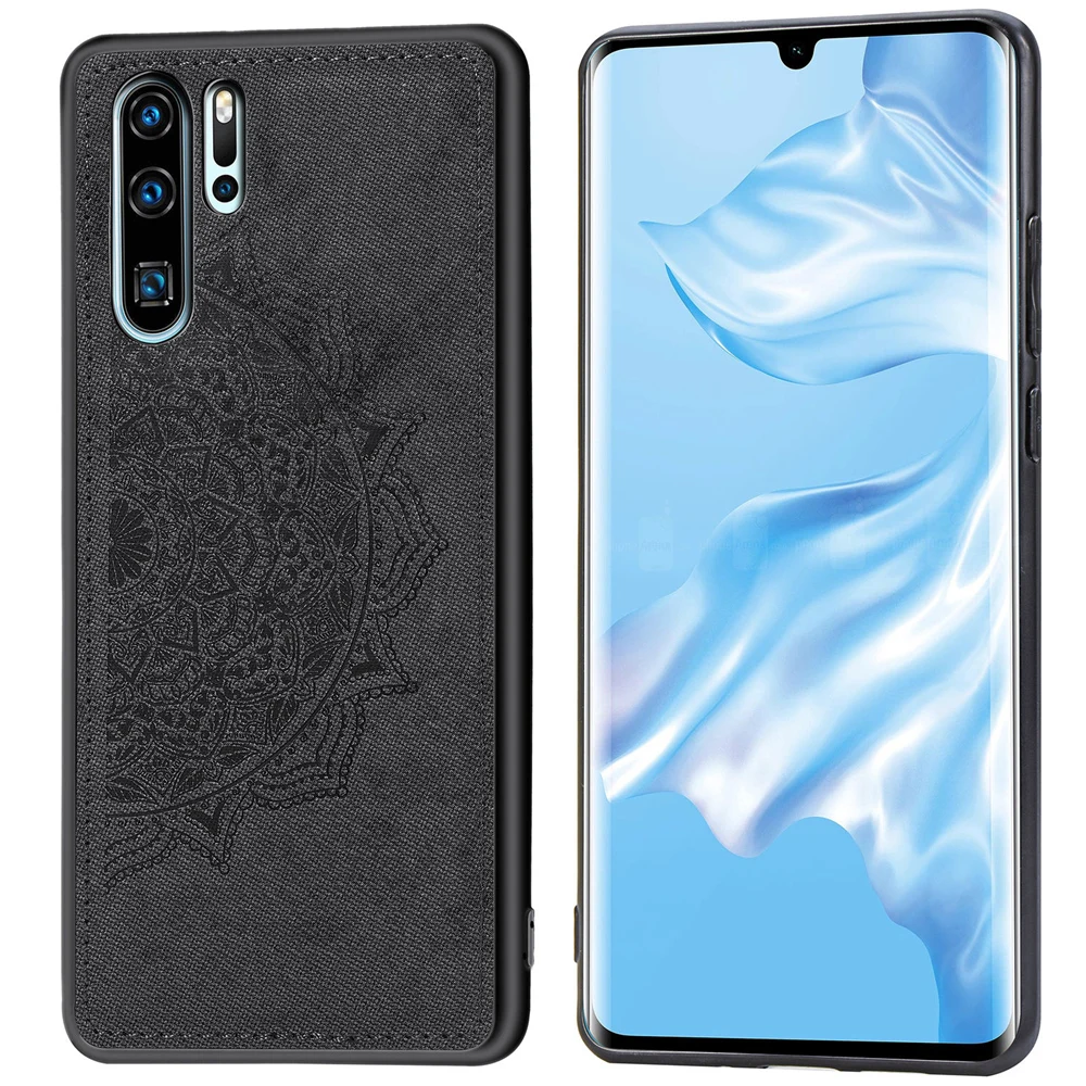 Роскошная текстура ткани противоударный чехол для huawei P30 Coque на Pro Чехол магните с