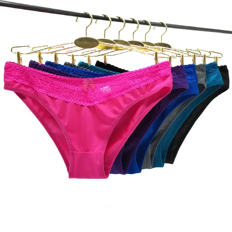 Набор из 72 сексуальных атласных трусиков бикини с кружевом женское нижнее белье