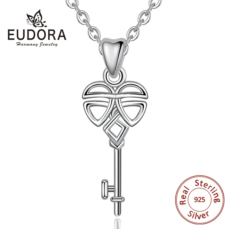 Ожерелье Eudora Real из 925 стерлингового серебра украшение в виде ирландского