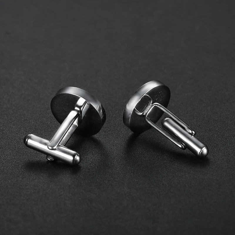 Masonic Signet Cufflinks For Men T-Shirts Black Enamel Freemason Logo 316l stainless steel Windding | Украшения и аксессуары