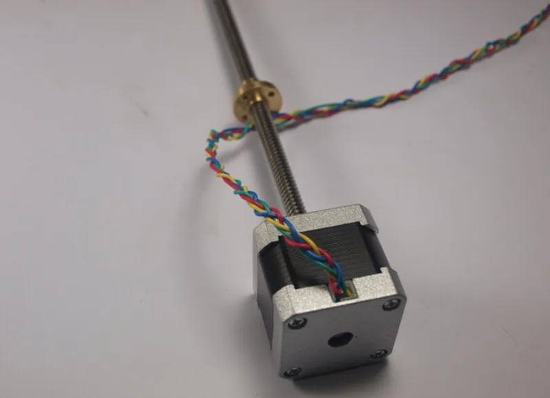 Ultimaker 2 Расширенный 400 мм z-мотор с трапециевидным свинцовым винтом TR 8*8 (P2) для DIY UM 3D