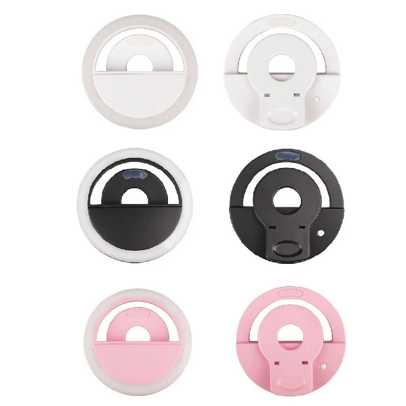 

USB charge LED Selfie Ring Light Supplementary Lighting Night Darkness Selfie Enhancing For Phones Fill Light