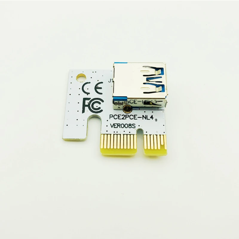 Переходник PCI 1X e X1 Riser 90 градусов переходник карта USB для 006 006C 007S 008S|Компьютерные