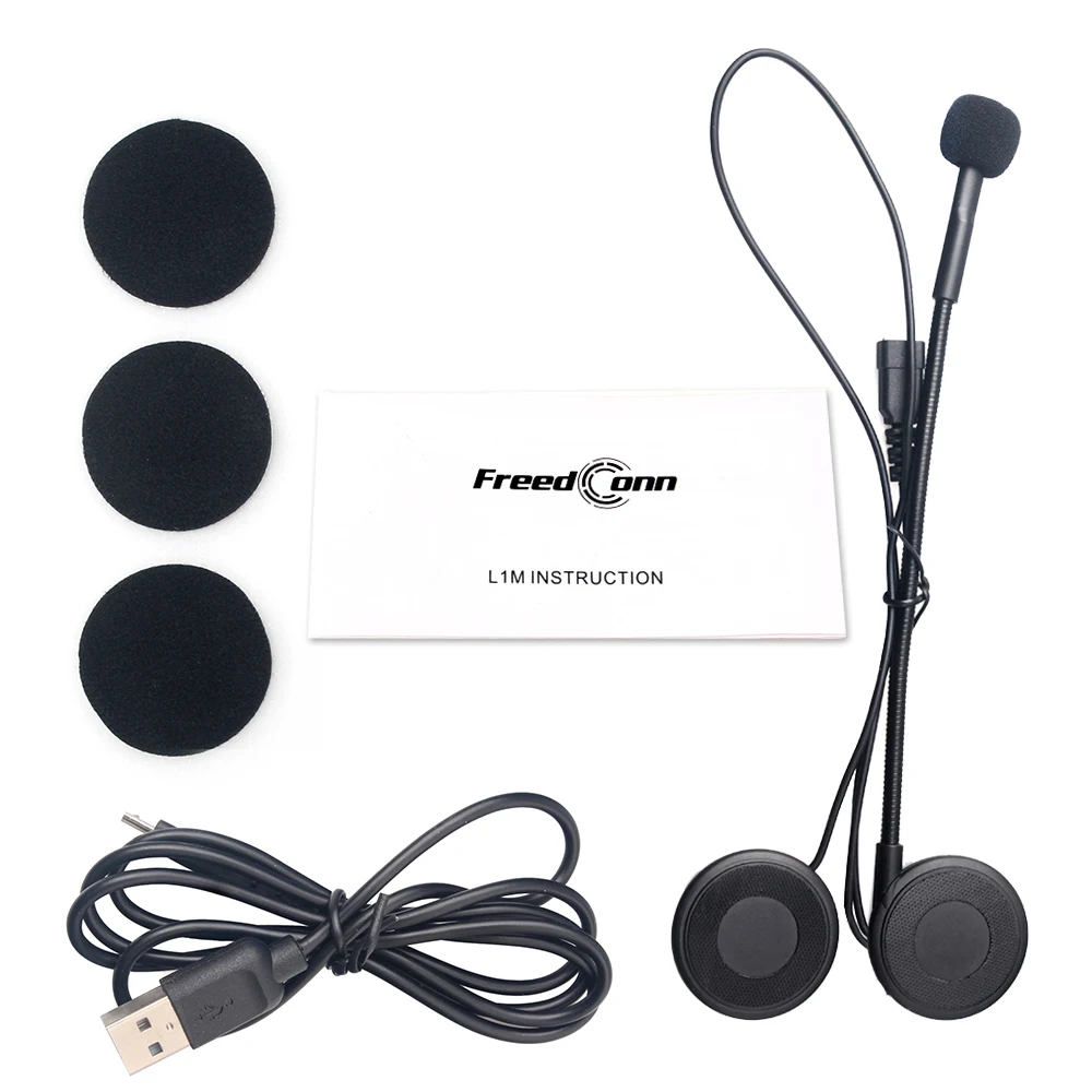 Freedconn L1 Мотоциклетный шлем Bluetooth гарнитура HD Стереомикрофон Динамик