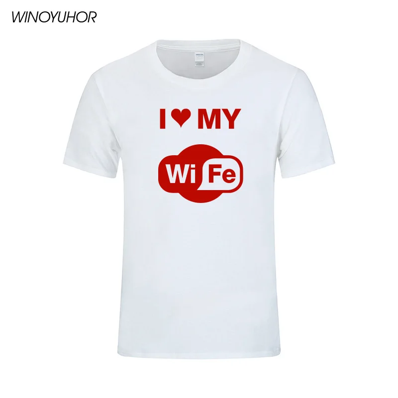 Футболка мужская с надписью I Love My Woman Повседневная рубашка коротким рукавом