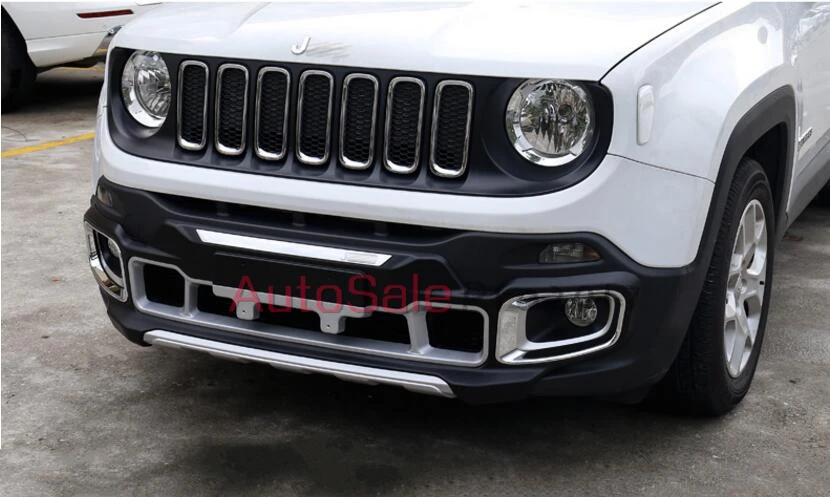 Для Jeep Renegade 2016 2017 ABS хром или углеродное волокно цвет пластик задний
