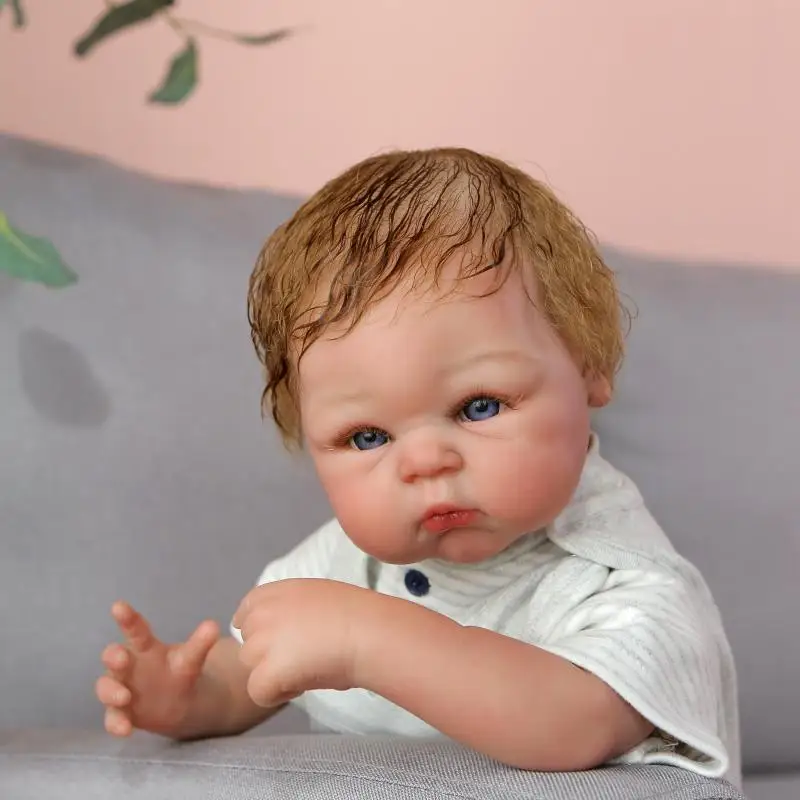 52 см силиконовые куклы Reborn Baby Alive как настоящая Boneca Милая Спящая Кукла reborn День