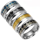 Самые продаваемые масонские кольца из нержавеющей стали, мужские ювелирные изделия, юбилейная распродажа, свадебное кольцо фремасон, модные ювелирные изделия