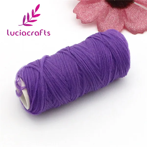 purple 3rolls Мульти вариант нейлоновая катушка эластичность шнур экран цветок материал флорист ручной работы аксессуар 3 рулона/7 рулона приблизительно 50y/рулон C0212 - Цвет: purple 3rolls