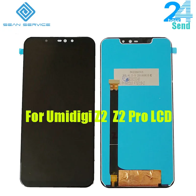 Для 100% оригинальный UMIDIGI Z2 Pro ЖК дисплей + сенсорный экран в сборе дигитайзер