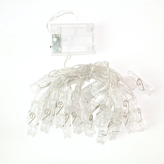 LED String Light 2M 20LEDs 3M 30LEDs Photo Card Wall Clip Fairy Home Christmas Holiday Decoration Battery Powered Lamps | Лампы и