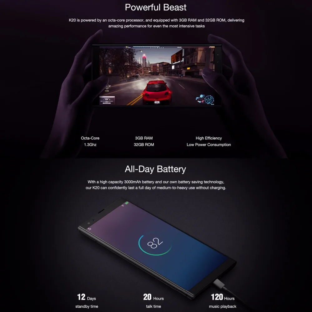 KXD EL K20 Android 8 1 мобильный телефон 5 7 &quot ВЫСОКАЯ ЧЁТКОСТЬ MTK6750 Octa Core 3 Гб оперативной