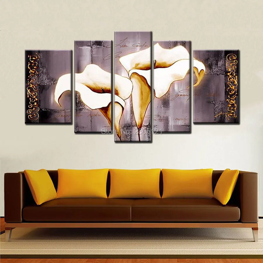 5 шт./комплект абстрактная Настенная картина цветы|art pictures|flower paintingwall art picture |