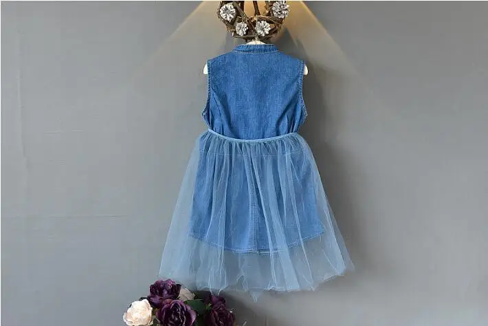 Платья для девочек Новинка лета 2019 корейские джинсы | Детская одежда и обувь
