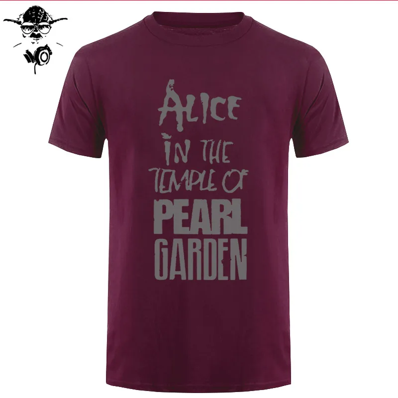 Футболка Alice In Chains, футболка, Алиса в храме жемчужного сада, Мужская модная футболка, летние мужские футболки, футболка с принтом - Цвет: maroon gray