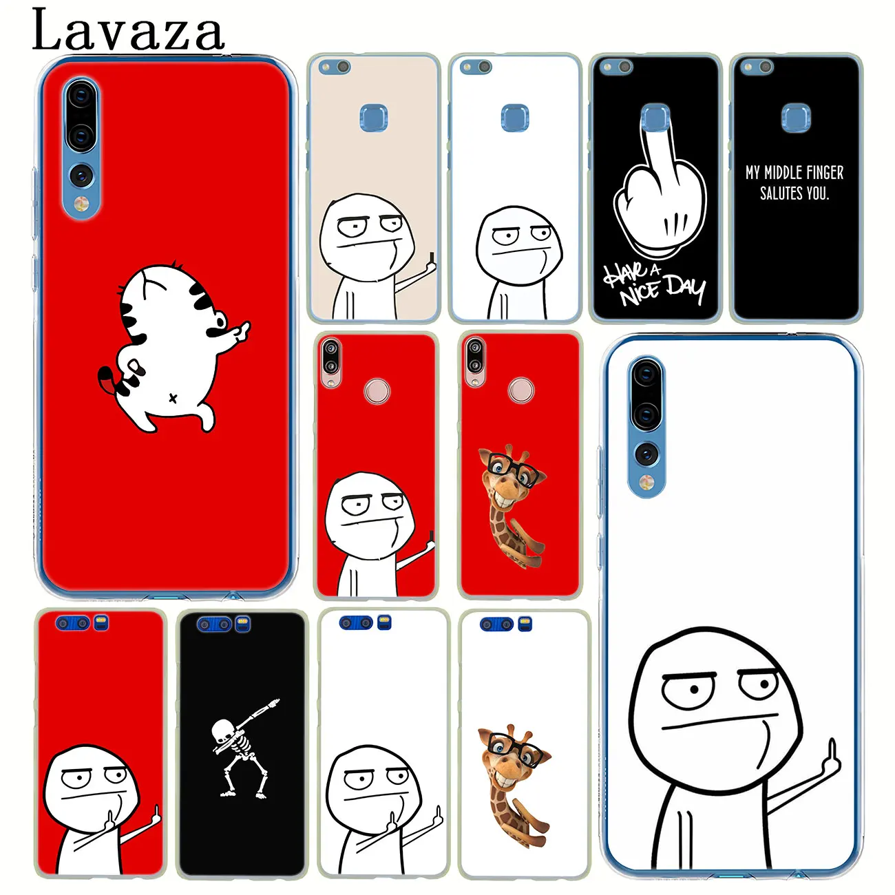 Забавный чехол для влюбленных meme face с изображением среднего пальца Huawei P30 P20 Pro P9 P10