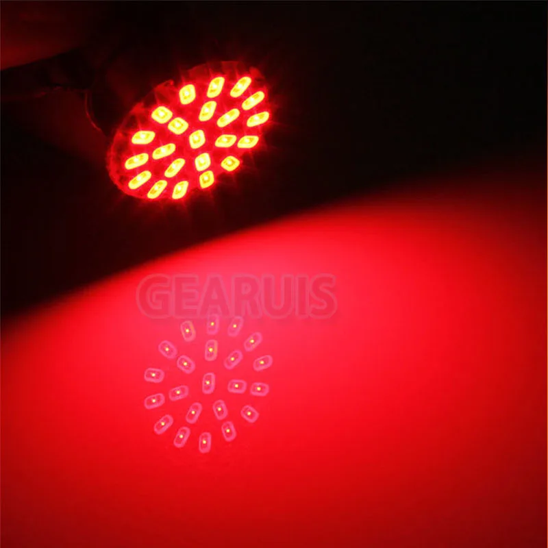 100 шт. 1157 BAY15D стробоскопическая вспышка Blink 22 SMD 1206 LED P21/5W 1156 BA15S фонари заднего хода