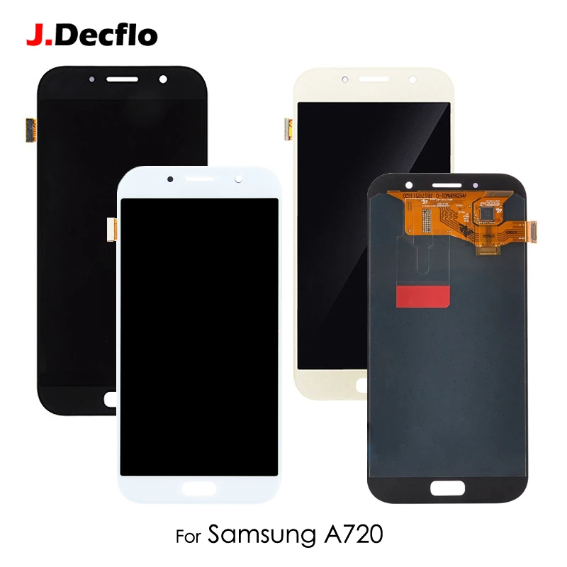 OLED/TFT для samsung Galaxy A720 A7 2017 A720F SM 5 7 ''ЖК дисплей с кодирующий преобразователь