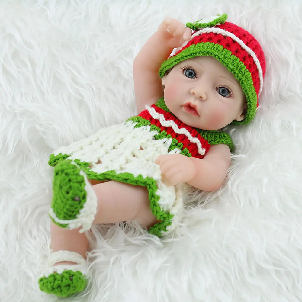 KAYDORA 10 дюймов 25 см Reborn bebe lol Милая Мини кукла реалистичные куклы для новорожденных