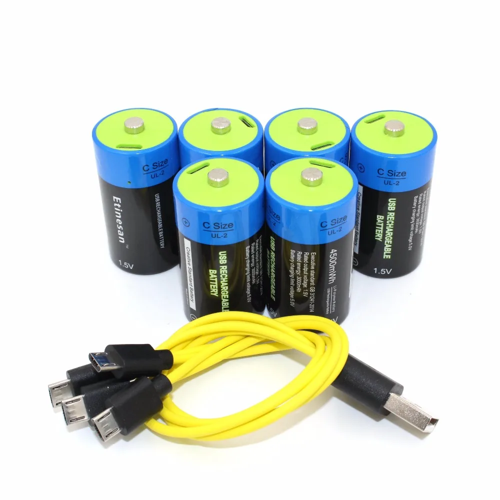 6 шт. литий полимерные кабели 1 5 в МВт/ч|rechargeable battery|micro usbbattery li-polymer |