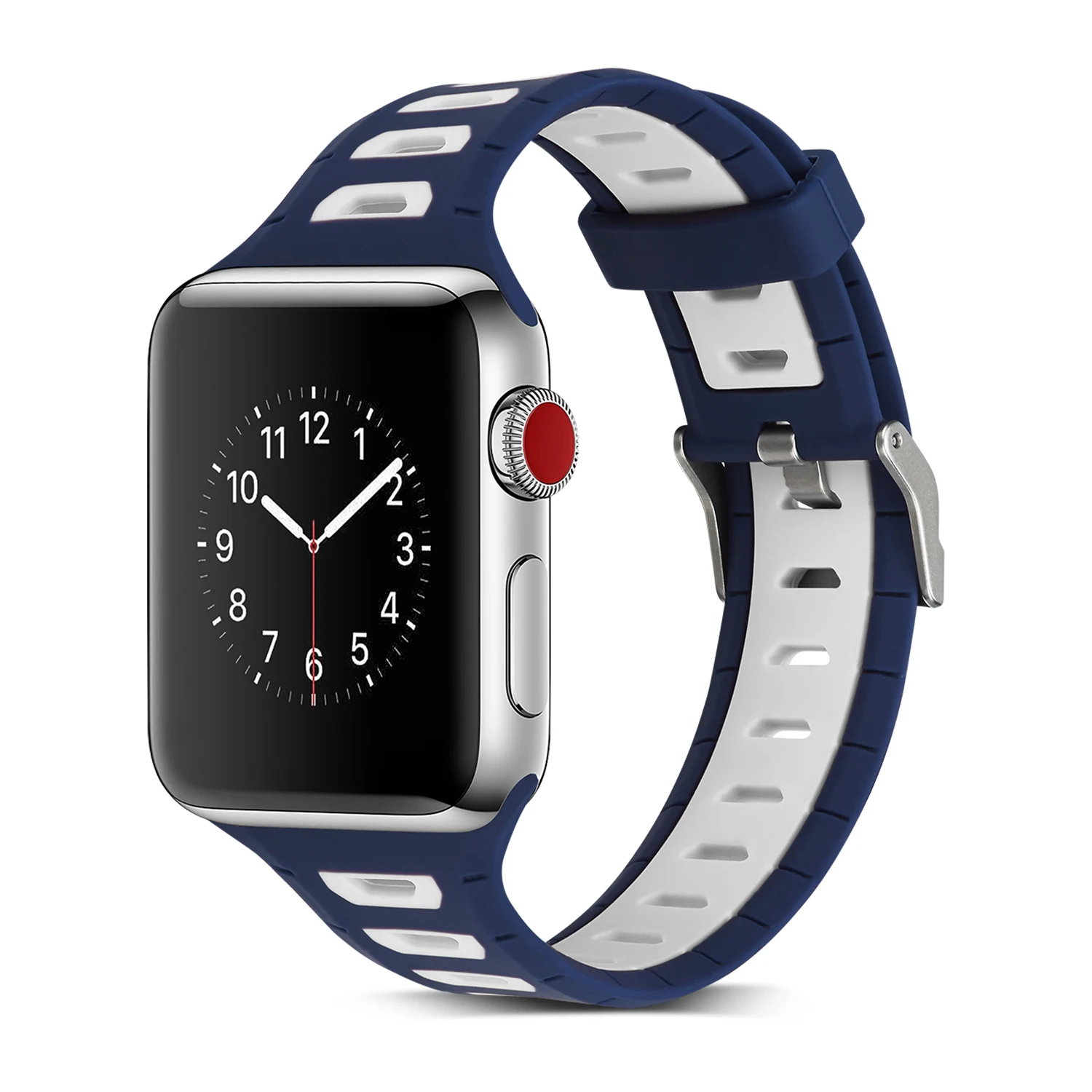 Для Apple Watch 4 44 мм 40 ремешок силиконовый сменный Браслет подходит для 3 2 1 42 38 серии