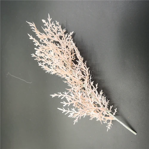 15cm beige 1 шт. декоративное растение поддельные коралловые травы с листьями декорации стены DIY ВЕНОК аксессуар Блестящий Фон для фотосессии украшения - Цвет: 15cm beige