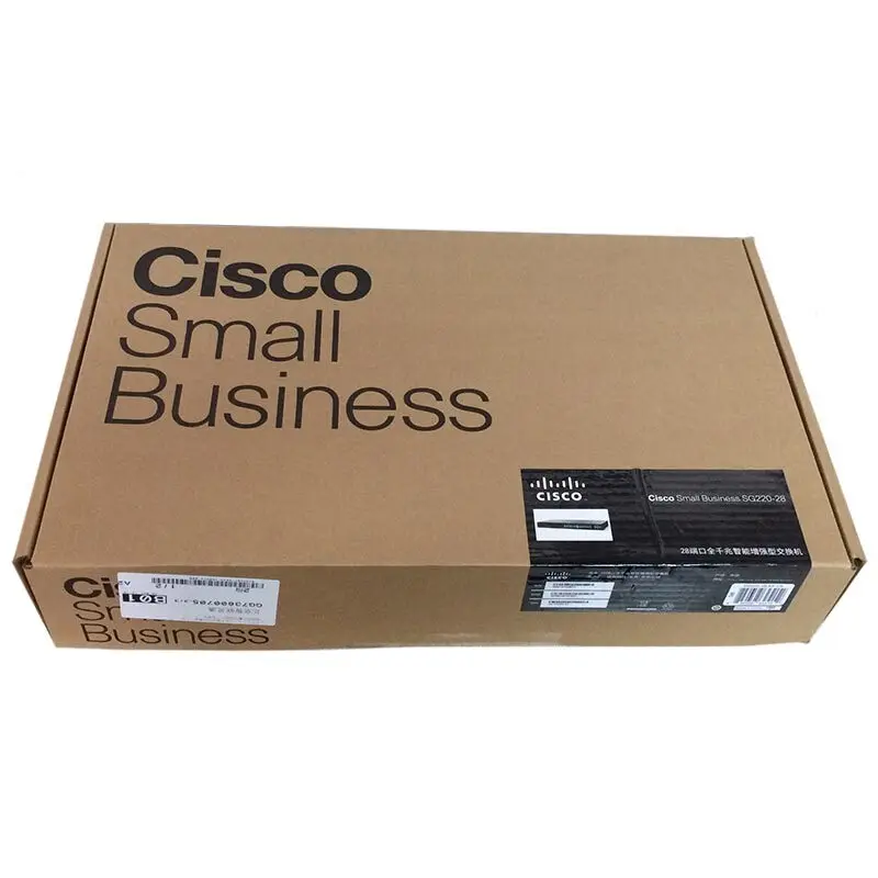 Новый сетевой коммутатор CISCO SG220 28 K9 CN ethernet интеллектуальное управление 24/10/100/1000 +