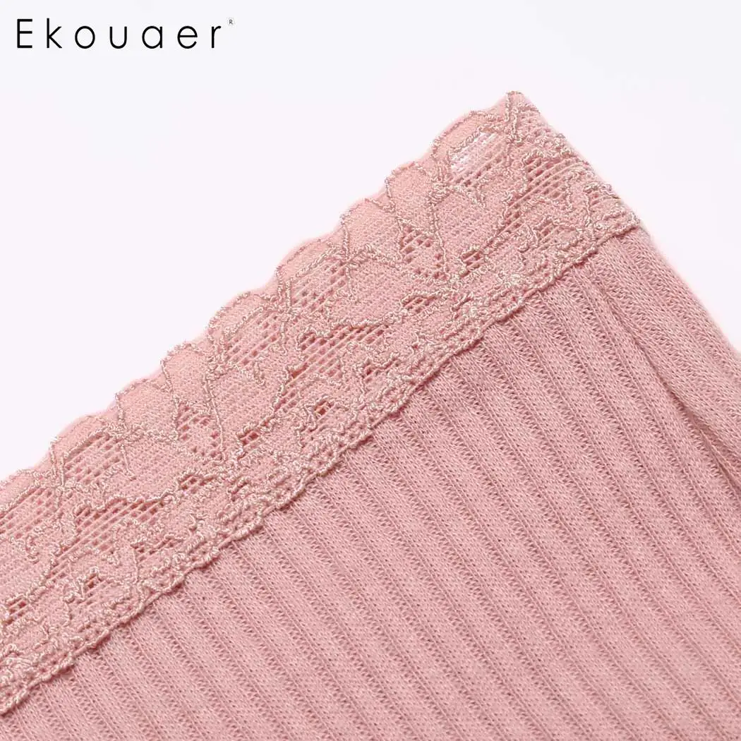 Ekouaer сексуальные кружевные трусики женское модное нижнее белье удобные трусы