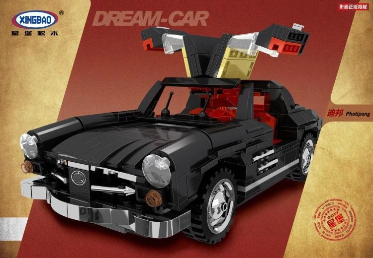XingBao 03010 креативный MOC Technic Серия набор для автомобиля Photpong Обучающие строительные