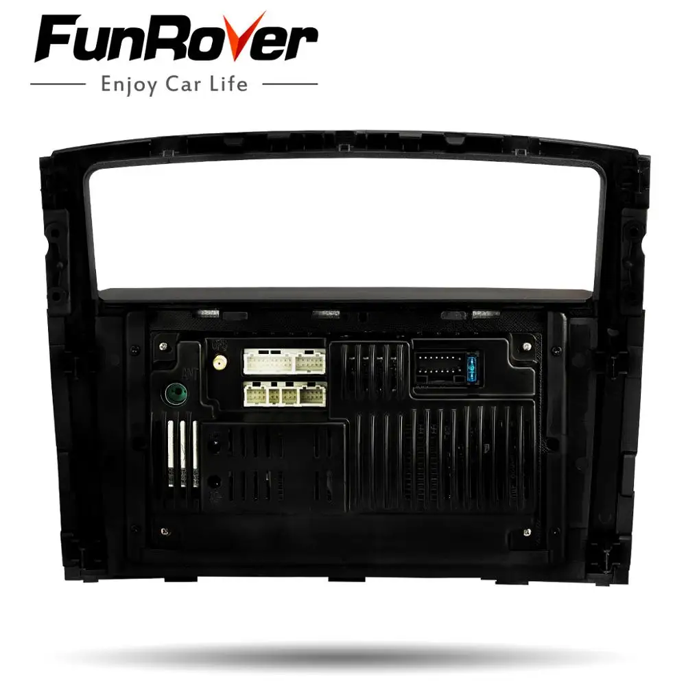 Funrover ips Android8.0 2 din Автомобильный мультимедийный стерео dvd-плеер для MITSUBISHI Pajero V97 V93 2006- навигация видео gps Navi