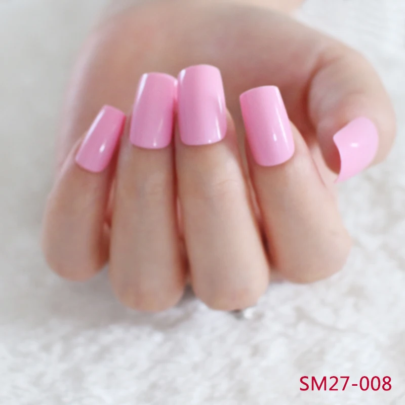 Новый Популярный короткий параграф для ногтей ярких цветов однотонный цвет