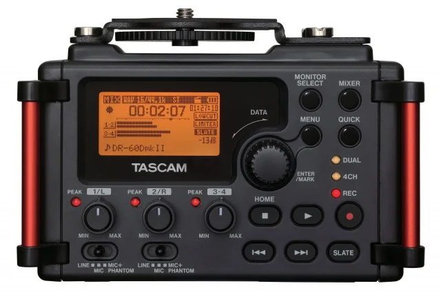 Оригинальный ручной цифровой диктофон Tascam DR-60DMKII профессиональный линейный