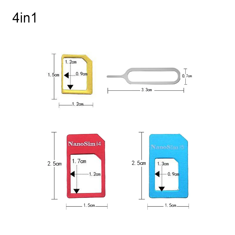 Адаптер UANME Nano Sim карты + стандартный и Micro набор инструментов для SIM карты|sim card