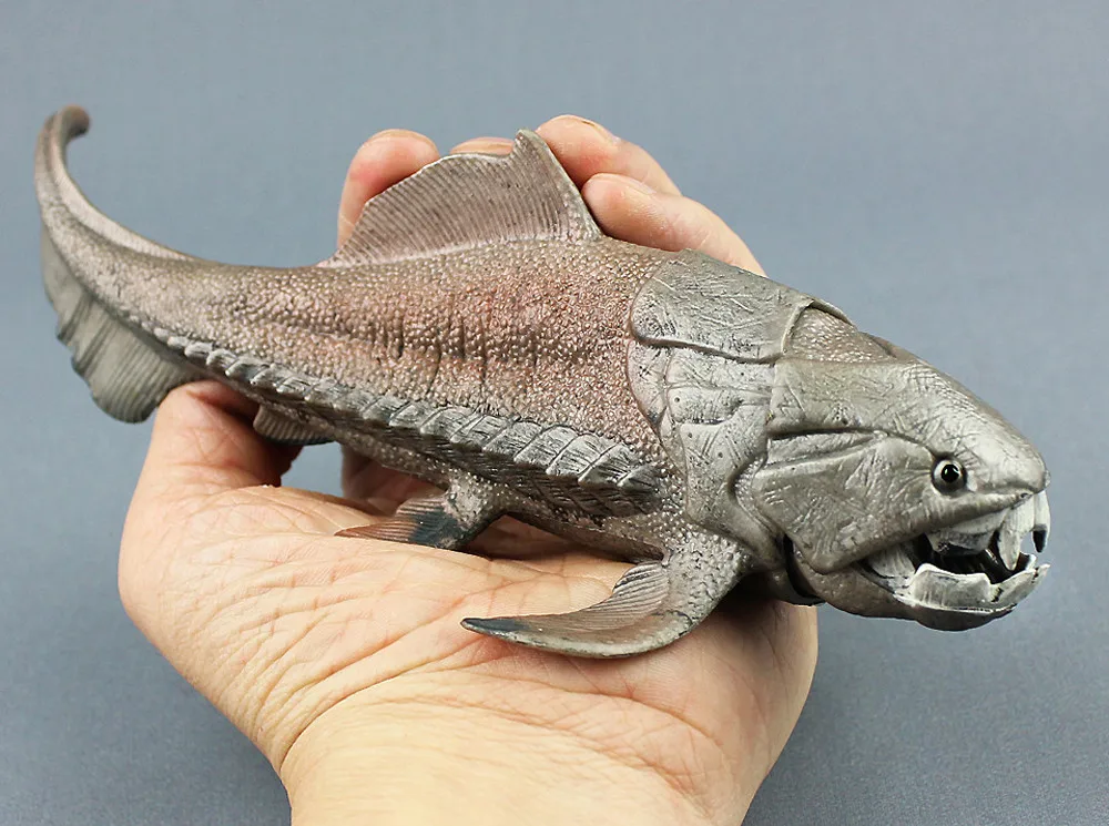 20 см динозавры модель игрушки Dunkleosteus динозавр Рыба украшения фигурки модель игрушки для детей Коллекция Brinquedos
