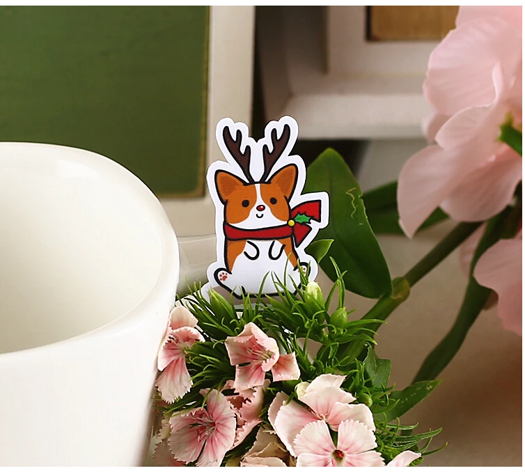 39 шт. креативные милые самодельные наклейки для скрапбукинга с Коко догом 2 собак