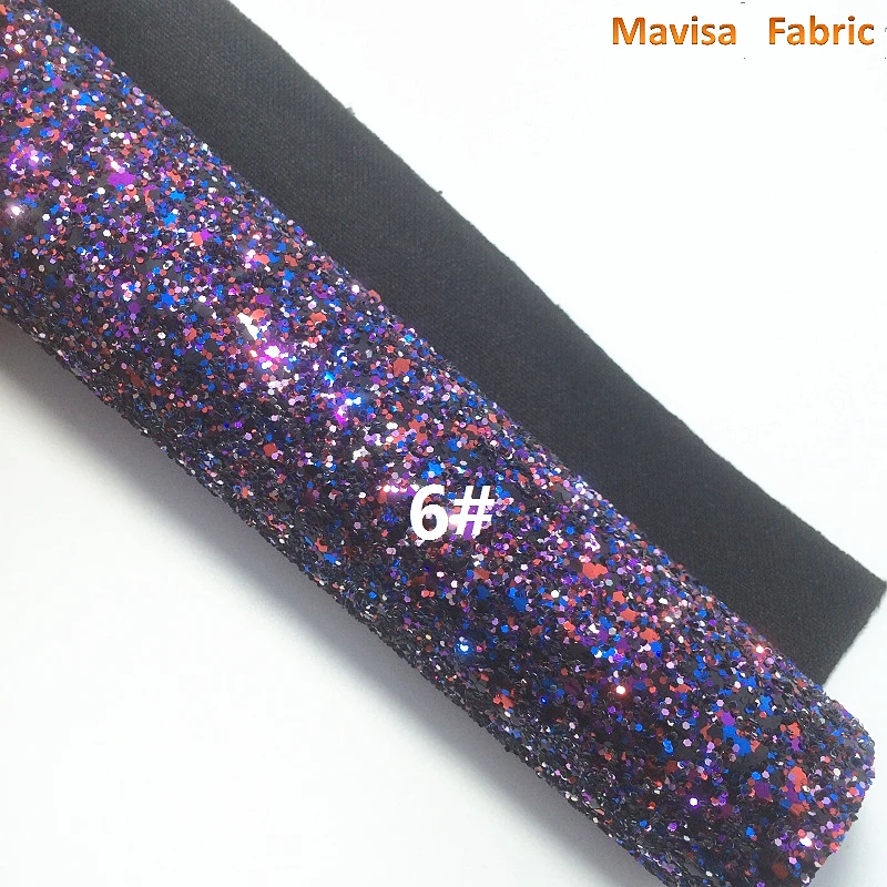 1PCS A4 SIZE 21X29cm Synthetic Leather Artificial Chunky Glitter Fabric For Bow DIY handbags shoes MK068 | Дом и сад