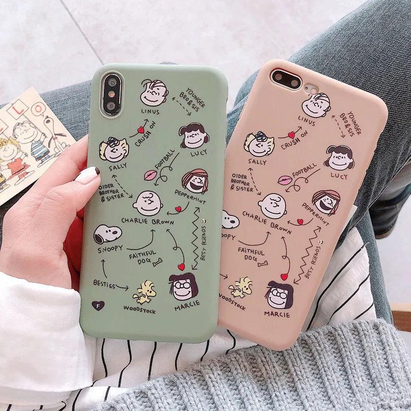 Чехол для телефона Cartonn Charlie коричневый силиконовый чехол с граффити iPhone 7 8 6s 6 Plus X