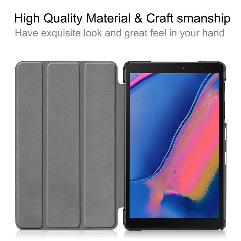 Magent Тонкий чехол для Samsung Galaxy Tab A P200 P205 с S Pen Funda Магнитный SM чехол|Чехлы планшетов и