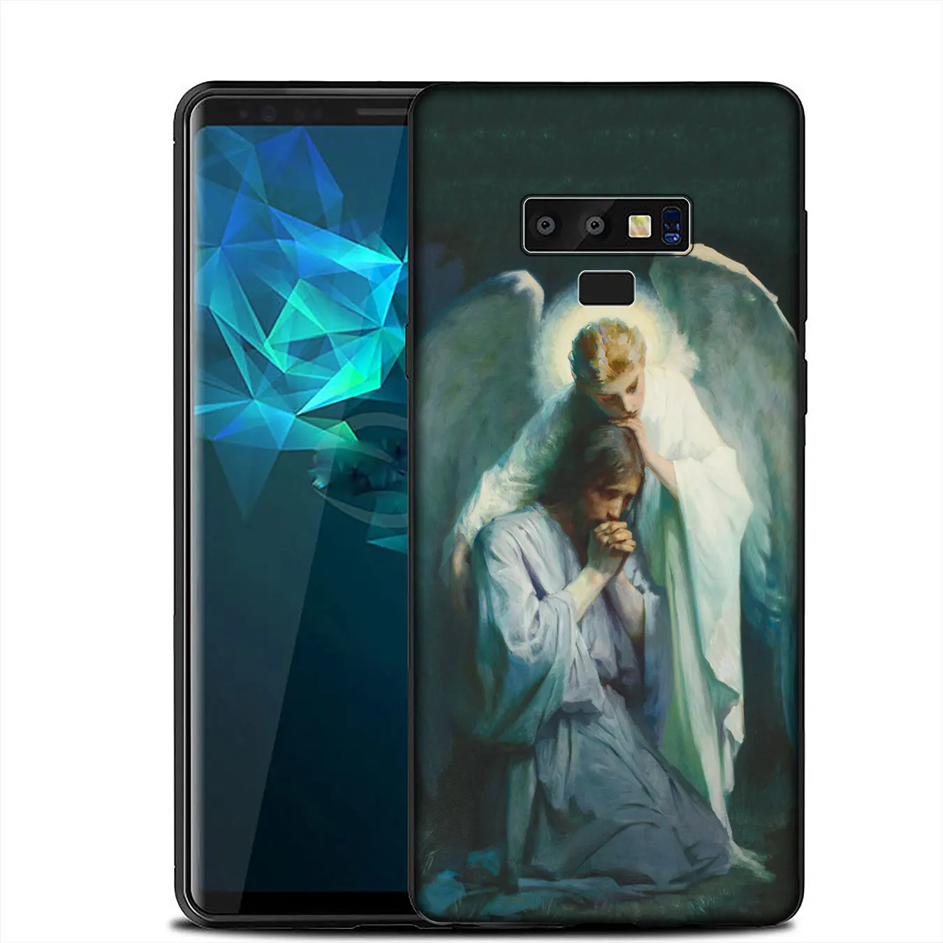 Мягкий силиконовый чехол IYICAO Divine Mercy Jesus Cross для Samsung Galaxy A6 A9 A8 A7 2018 A3 A5 2016 2017 Note 9 8 10