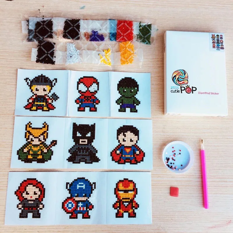 

5D DIY Diamond Embroidery Cartoon Princess Mini-Patterns Diamond Painting Cross Stitch For Children Diamond Sticker for Phone