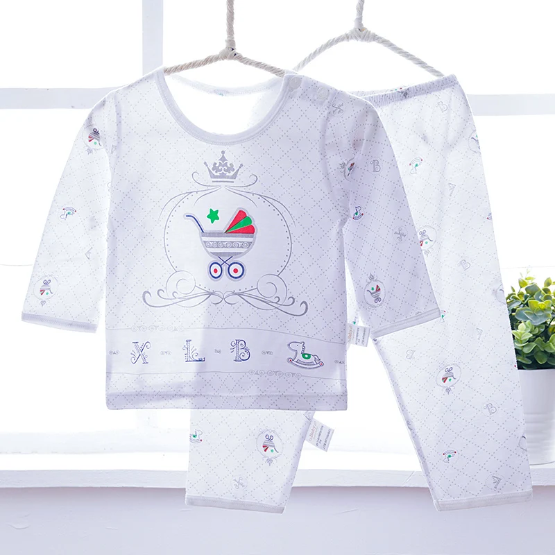 

Brand Kids Pajama Set Thin Bamboo Fiber Animal Long Sleeve Children Clothing Set Infantil Baby Boys Girls Sleepwear pijama V061