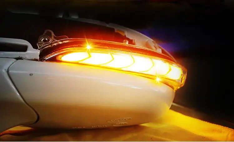 2 шт. динамический стайлинга автомобилей для Ford Mondeo зеркальный светильник 2013 2014