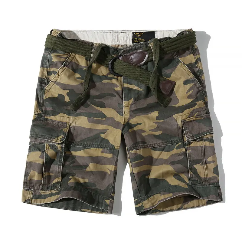 Men's Military Camo Cargo Shorts Summer Fashion Army Wrok Casual Multi-Pocket Knee Length Bermudas Masculina | Мужская одежда