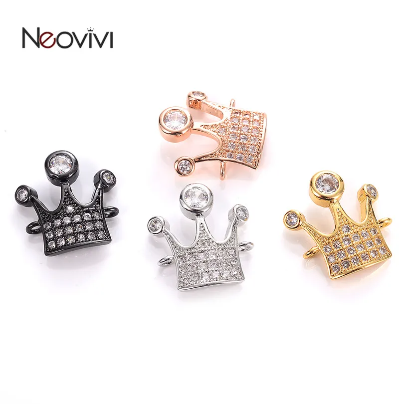 Блестящий бисер Neovivi Crown прозрачный для изготовления ювелирных изделий коннектор