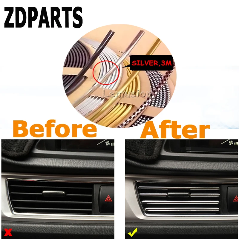 ZDPARTS 3M для Honda Civic Accord Fit CRV HRV Mitsubishi Asx Infiniti q50 Acura автомобильные интерьерные молдинги