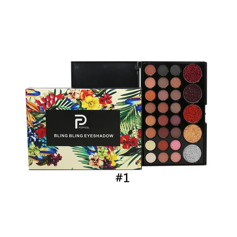 29 цветов глаз диск для теней блестки Алмазная земля Цвет мигающий порошок