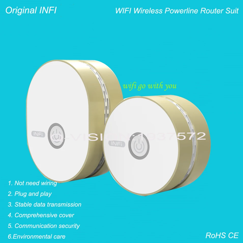 Новый беспроводной wi-fi сети маршрутизатор 2.4 г усилитель powerline carrier 200 м один